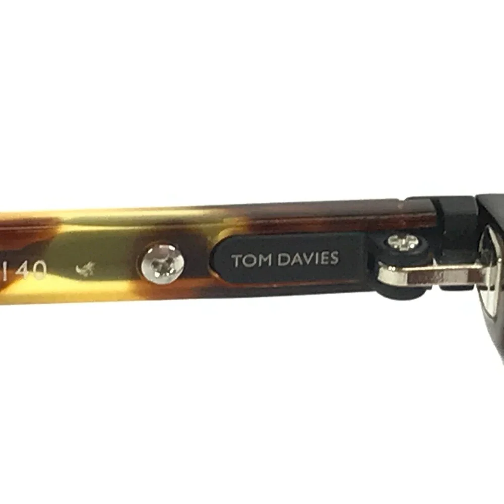 Tom Davies Eyeglasses Frames TD712 Col. 2083 Tortoise Round Full Rim 51-20-140